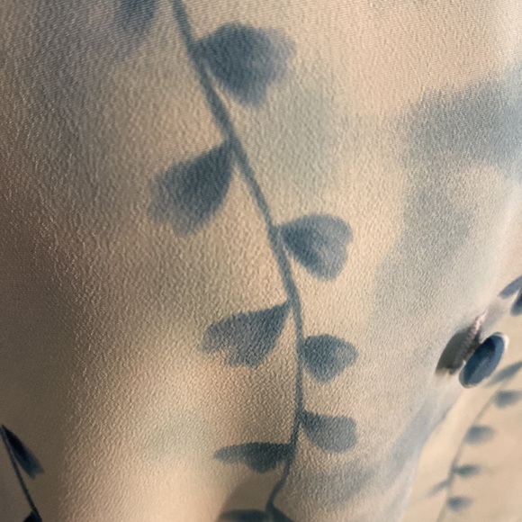 Vintage Fitting Image Floral top size 18/20 shoulder pads & cloth covered button - Picture 5 of 10